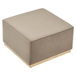 Tilden Ottoman in Taupe Natural