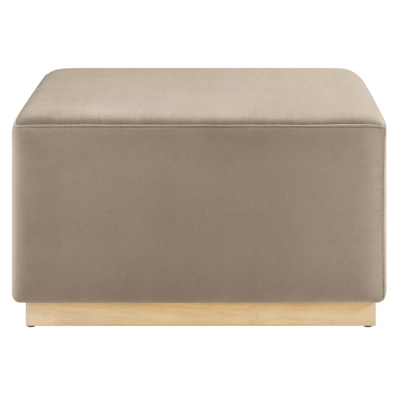 Tilden Ottoman in Taupe Natural