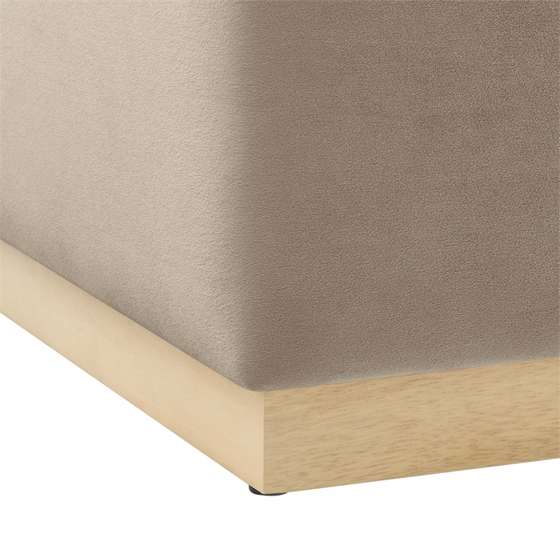 Tilden Ottoman in Taupe Natural