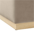 Tilden Ottoman in Taupe Natural