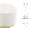Modway Tilden Performance Velvet Upholstered Ottoman in Alabaster Natural
