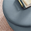 Tilden Ottoman in Cadet Blue Natural