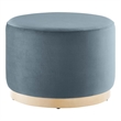 Tilden Ottoman in Cadet Blue Natural