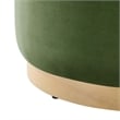 Tilden Ottoman in Moss Green Natural