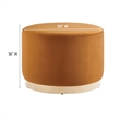 Tilden Ottoman in Rust Natural