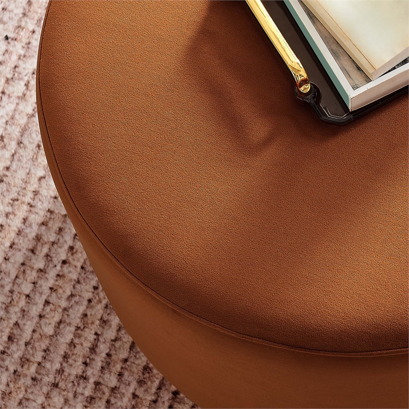 Tilden Ottoman in Rust Natural
