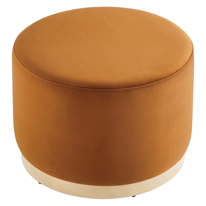 Tilden Ottoman in Rust Natural