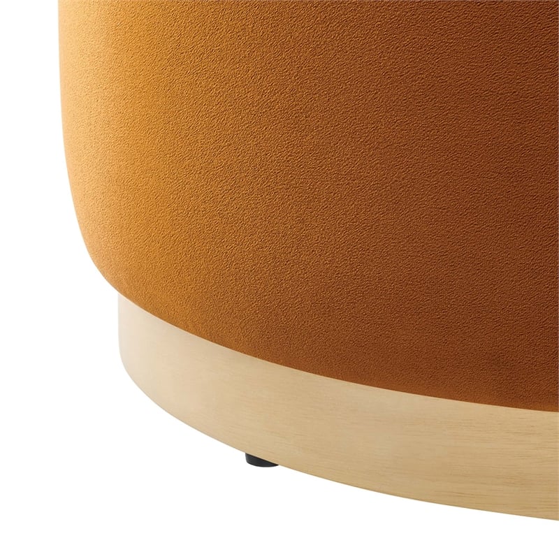 Tilden Ottoman in Rust Natural