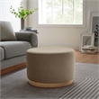 Tilden Ottoman in Taupe Natural
