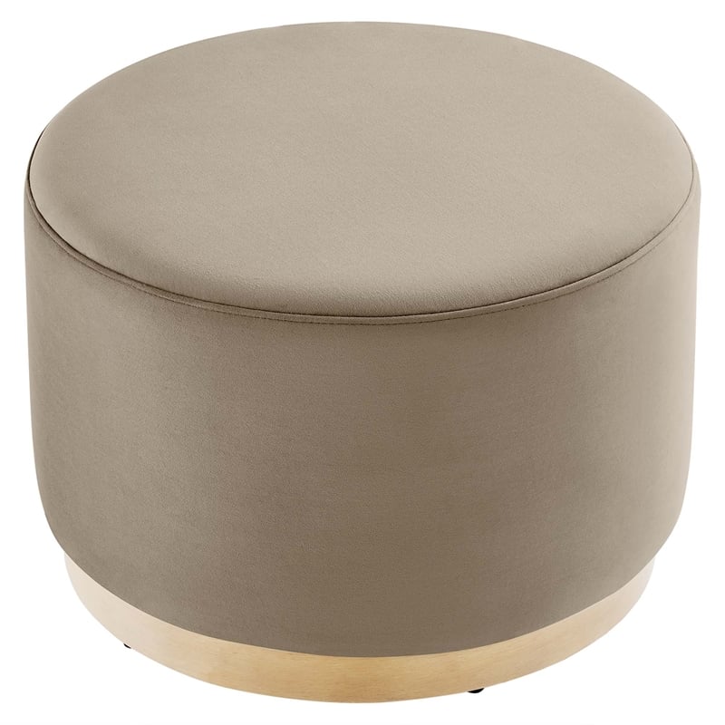 Tilden Ottoman in Taupe Natural