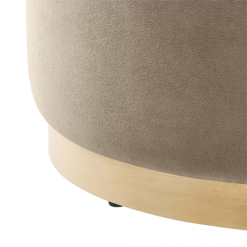 Tilden Ottoman in Taupe Natural
