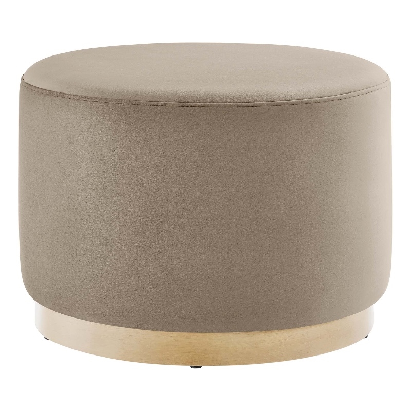 Tilden Ottoman in Taupe Natural