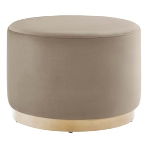 Tilden Ottoman in Taupe Natural