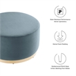 Tilden Ottoman in Cadet Blue Natural
