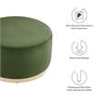 Tilden Ottoman in Moss Green Natural