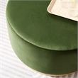Tilden Ottoman in Moss Green Natural