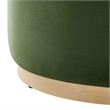 Tilden Ottoman in Moss Green Natural