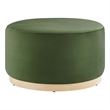 Tilden Ottoman in Moss Green Natural
