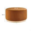 Tilden Ottoman in Rust Natural