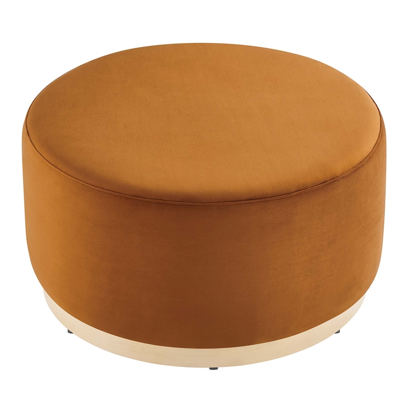 Tilden Ottoman in Rust Natural