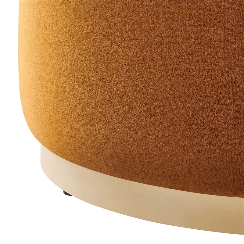 Tilden Ottoman in Rust Natural