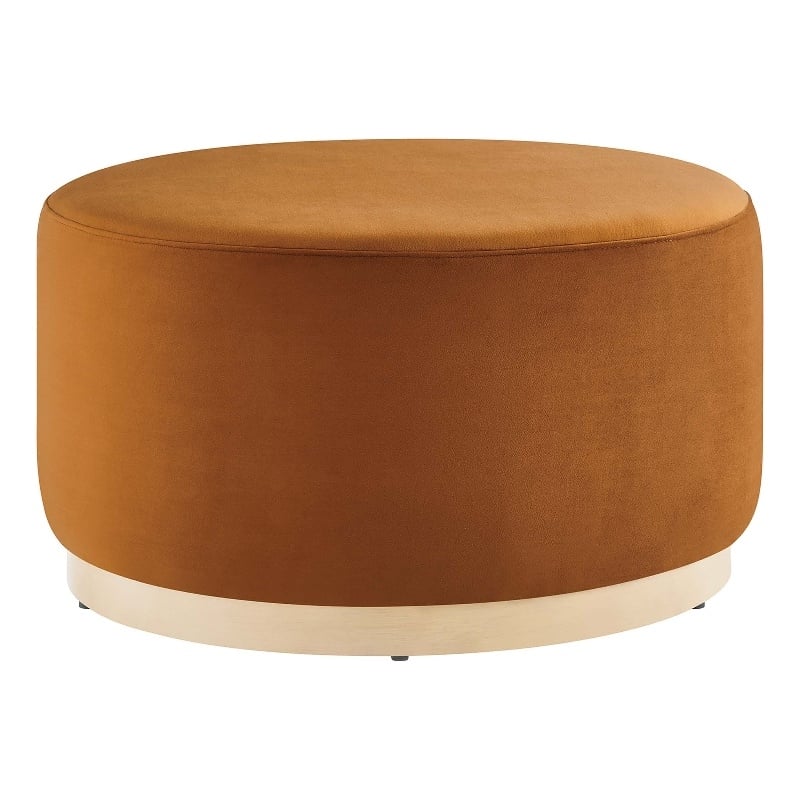 Tilden Ottoman in Rust Natural