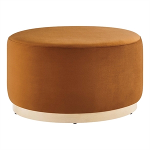 Tilden Ottoman in Rust Natural