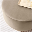 Tilden Ottoman in Taupe Natural