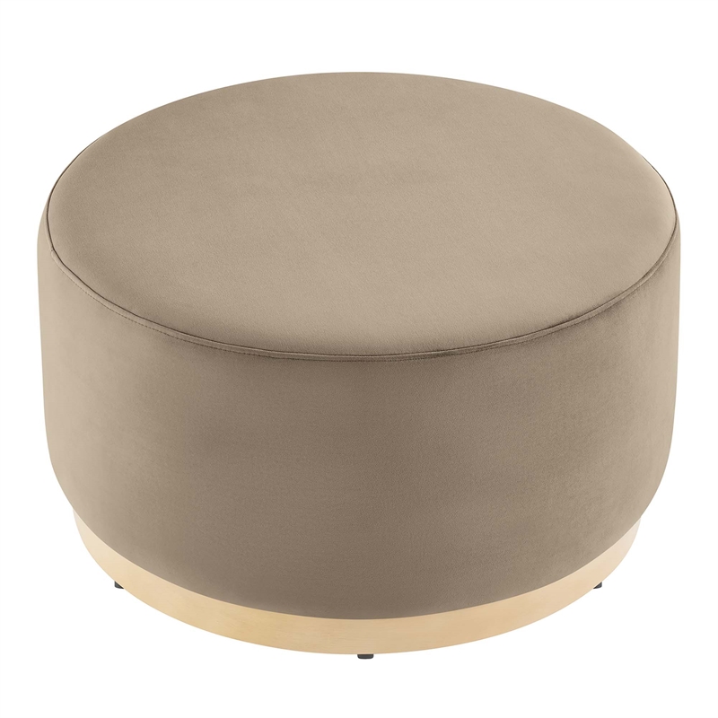 Tilden Ottoman in Taupe Natural