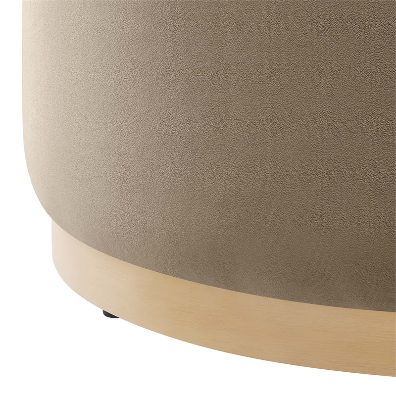 Tilden Ottoman in Taupe Natural