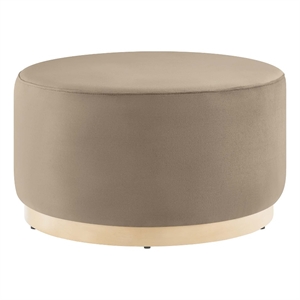 Tilden Ottoman in Taupe Natural