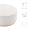 Modway Tilden Performance Velvet Upholstered Ottoman in Alabaster Natural