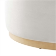 Modway Tilden Performance Velvet Upholstered Ottoman in Alabaster Natural