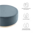 Tilden Ottoman in Cadet Blue Natural