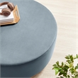 Tilden Ottoman in Cadet Blue Natural