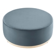 Tilden Ottoman in Cadet Blue Natural