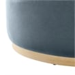 Tilden Ottoman in Cadet Blue Natural