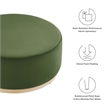 Tilden Ottoman in Moss Green Natural