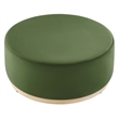 Tilden Ottoman in Moss Green Natural