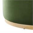Tilden Ottoman in Moss Green Natural