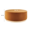 Tilden Ottoman in Rust Natural