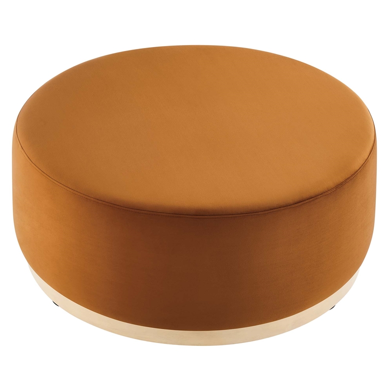Tilden Ottoman in Rust Natural