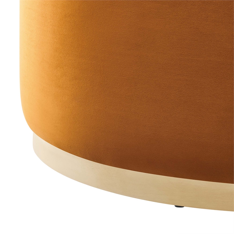 Tilden Ottoman in Rust Natural