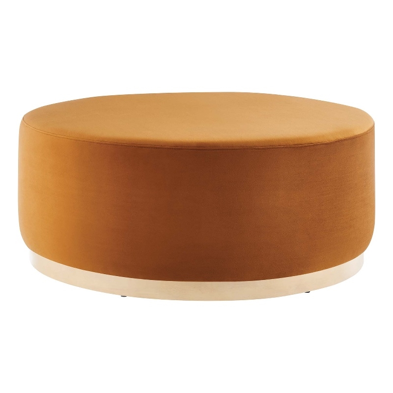 Tilden Ottoman in Rust Natural