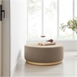 Tilden Ottoman in Taupe Natural