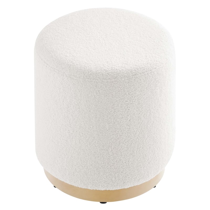 Tilden Ottoman in Ivory Natural