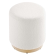 Tilden Ottoman in Ivory Natural