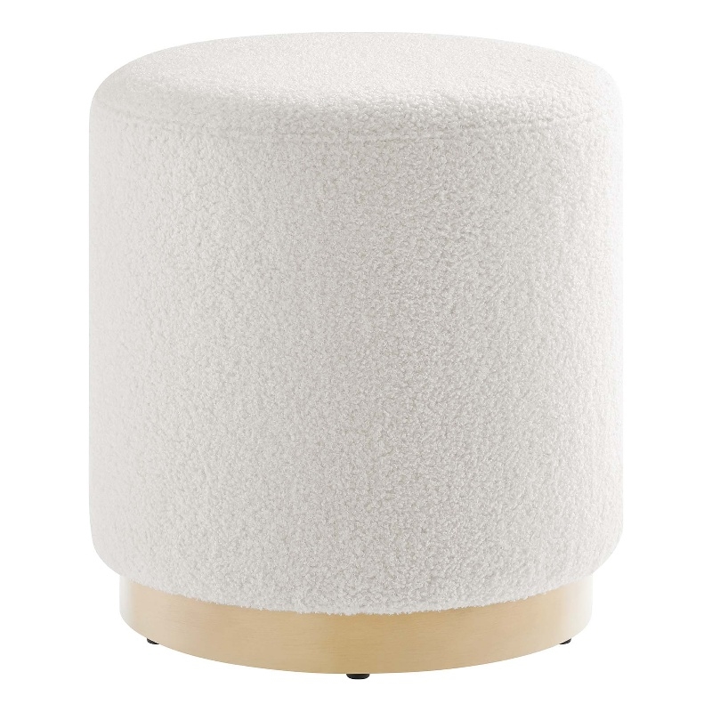 Tilden Ottoman in Ivory Natural