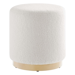 Tilden Ottoman in Ivory Natural