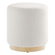 Tilden Ottoman in Ivory Natural